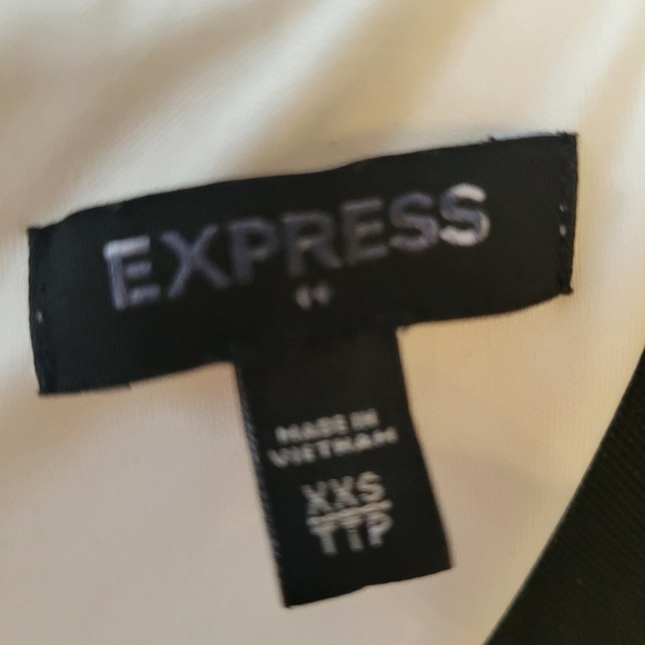 Express Off White Versatile Mini Dress Size XXS - Picture 6 of 6